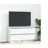 Image de Meuble TV blanc 100x35x54 cm bois d ingénierie