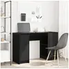 Image de Bureau chêne noir 120x42x76 cm bois d ingénierie