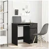 Image de Bureau chêne noir 86x49x76 cm bois d ingénierie