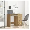 Image de Bureau chêne artisanal 86x49x76 cm bois d ingénierie