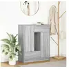 Image de Buffet avec tiroirs et portes sonoma gris 73x31x90 cm