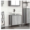 Image de Meuble de salle de bain avec lavabo 60x34,5x60 cm, meuble vasque de toilette, meuble sous vasque, meuble de sol de 861895