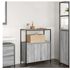 Image de Meuble de salle de bain avec étagères sonoma gris 76,5x35x95 cm