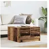 Image de Table basse avec tiroirs vieux bois 70,5x70x40 cm