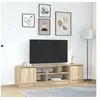 Image de Meuble TV chêne sonoma 188,5x41x50 cm bois d'ingénierie, support TV, meuble télé, meuble multimédia, banc TV, meuble 3328419