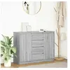 Image de Buffet avec tiroirs sonoma gris 100,5x35x76cm bois d ingénierie