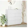Image de Buffet blanc 100x35x99 cm bois d ingénierie