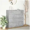 Image de Buffet gris béton 100x35x99 cm bois d ingénierie
