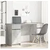 Image de Bureau en béton gris 140x49x76 cm en bois d ingénierie