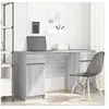 Image de Bureau Gris Sonoma 140x49x76 cm en bois d ingénierie