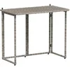 Image de Table de jardin polyrotin gris pliable 90x51x75cm extérieur 4108256