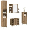 Image de Ensemble de meubles salle de bain 4 pcs bois d ingénierie