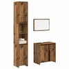 Image de Ensemble de meubles salle de bain 3 pcs bois d ingénierie