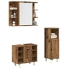 Image de Ensemble de meubles salle de bain 3 pcs bois d ingénierie
