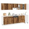 Image de Ensemble de 11 meubles de cuisine "Lyon" en bois d'ingénierie vieilli 3328579