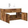 Image de Ensemble de meubles salle de bain 2 pcs bois d'ingénierie, armoire de salle de bain, placard de salle de bain, meuble 3328583