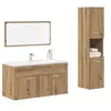 Image de Ensemble de meubles salle de bain 3 pcs bois d ingénierie