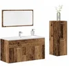 Image de Ensemble de meubles salle de bain 3 pcs bois d ingénierie