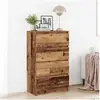 Image de Buffet vieux bois 60x35x98,5 cm bois d'ingénierie, armoire de rangement, armoire de couloir, armoire latérale, 861128