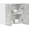 Image de Meuble mural cuisine, Gris Béton, 60x31x60 cm, Bois d'ingénierie, Armoire suspendue, Meuble de rangement 861228