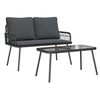 Image de Salon de jardin GENERIQUE 2 pieces 2 personnes 106 x 51 x 90 cm rotin