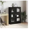 Image de Bibliothèque chêne noir 82,5x30,5x115 cm bois d ingénierie