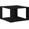 Image de Table basse fixe bois d'ingénierie 85 x 55 x 31 cm noir