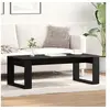 Image de Table basse noire en chêne 102x50x35 cm en bois d ingénierie