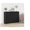 Image de Buffet en chêne noir 102x33x75 cm en bois d ingénierie