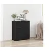 Image de Buffet en chêne noir 60x30x70 cm en bois d ingénierie