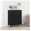 Image de Buffet chêne noir 69,5x34x90 cm bois d ingénierie