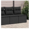Image de Salon de jardin modulable resine tressee noir 2 pieces 55.0 x 62 x 69 4 personnes