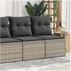 Image de Salon de jardin modulable GENERIQUE 4 personnes resine tressee 55 x 62 x 69 cm 2 pieces