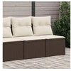 Image de Salon de jardin modulable marron resine tressee 4 pieces