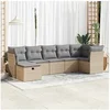 Image de Salon de jardin modulable GENERIQUE 7 pieces 7 personnes 55 x 53 x 55 cm resine tressee