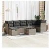 Image de Salon de jardin modulable gris bois massif 8 pieces 55 x 55 x 37 cm 2 personnes
