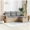 Image de Salon de jardin modulable resine 4 personnes 4 pieces