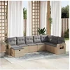 Image de Salon de jardin modulable bois massif beige 8 personnes 62 x 62 x 69 cm 8 pieces