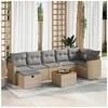 Image de Salon de jardin modulable bois massif beige 2 personnes 62 x 62 x 69 cm 8 pieces