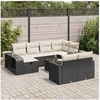 Image de Salon de jardin resine tressee 8 personnes 11 pieces
