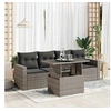 Image de Salon de jardin resine tressee gris 5 pieces x 65.5 x 69 4 personnes