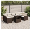Image de Salon de jardin resine tressee marron 8 pieces x 65.5 x 69 7 personnes