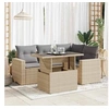 Image de Salon de jardin GENERIQUE 5 pieces resine tressee 62 x 65.5 x 69 cm 4 personnes