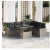 Image de Salon de jardin GENERIQUE 7 pieces 6 personnes 62 x 65.5 x 69 cm resine tressee