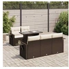 Image de Salon de jardin resine tressee marron 6 pieces x 62 x 69 5 personnes