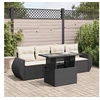 Image de Ensembles canapes. fauteuils et tables de jardin resine tressee noir 5 pieces x 71 x 69 4 personnes