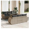Image de Salon de jardin resine tressee gris 7 pieces x 71 x 69 6 personnes