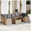 Image de Salon de jardin modulable GENERIQUE 7 personnes resine tressee 100 x 55 x 73 cm 8 pieces