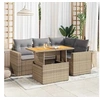 Image de Salon de jardin modulable beige 4 personnes resine tressee 100 x 55 x 73 cm 5 pieces