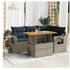 Image de Ensembles canapes. fauteuils et tables de jardin resine tressee 5 pieces gris 55 x 53 x 34 cm